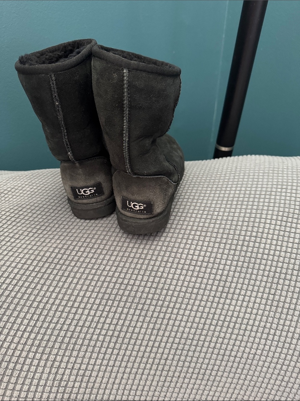 UGG Black Classic Short Sheepskin Boots